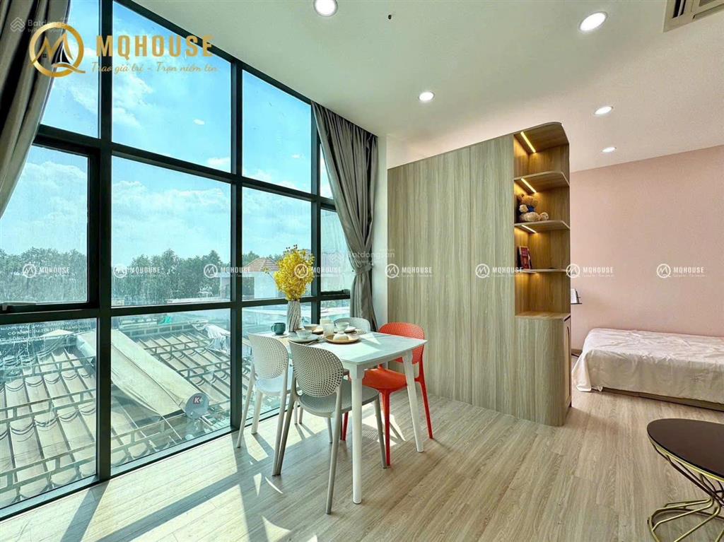 Căn hộ cho thuê 40m2 máy giặt riêng, full nội thất xa bếp gần q1 đường lê văn duyệt