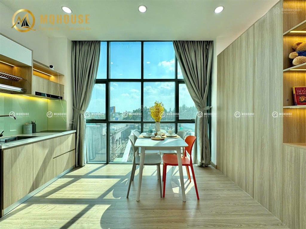 Căn hộ cho thuê 40m2 máy giặt riêng, full nội thất xa bếp gần q1 đường lê văn duyệt