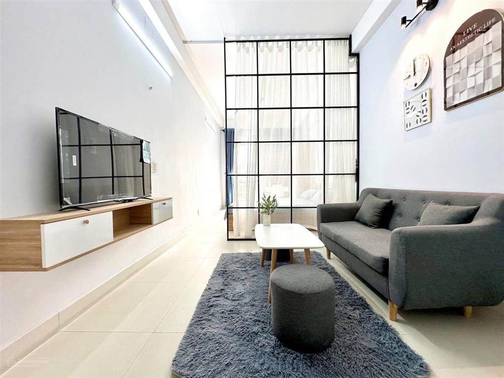 Căn hộ 1 phòng ngủ ban công tách bếp, máy giặt riêng, phòng 50m2 nguyễn trọng tuyển, phú nhuận
