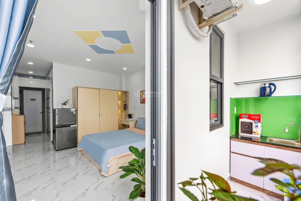 Chỉ hơn 7tr có ngay căn hộ ban công lớn, tách bếp, full nội thất ở lê quang định, bình thạnh gần q1