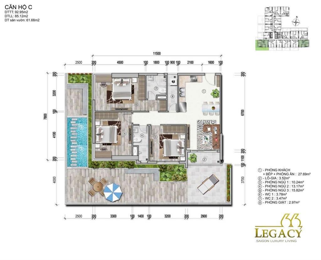 Legacy 66 quận 5  vào hàng sớm, giữ chỗ căn đẹp chỉ 50 triệu