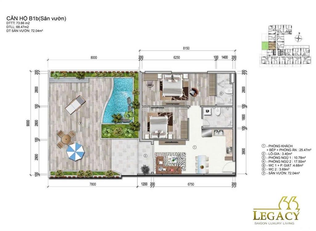 Bán cc legacy 66, tân thành, q5, 5,5 tỷ, 53 m2, chính chủ, hot!