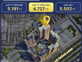 Tin nổi ko 4.376 tỷ imperial sky park 2 ngủ 53m2 view nội khu số ít căn đầu tư tốt  0946 455 ***