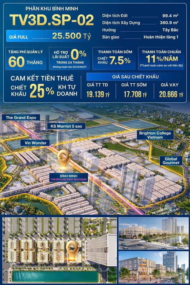 Cặp shop góc trực diện hồ, công viên, trục trug tâm dự án,hơn 30 tỷ dòng tiền 7%.  0946 455 ***