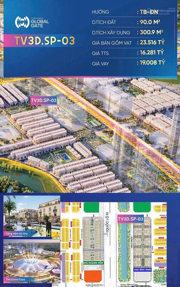 Shophouse cửa ngõ triển lãm 90m2 hơn 15 tỷ, vị trí tâm điểm dòng người, dòng tiền 8%.  0946 455 ***