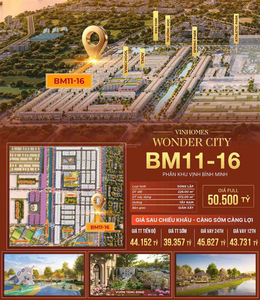 Song lập bm11 tặng sân vườn 60m2, chiết khấu 18%, quà tặng tháng 4 độc nhất  ngay 0946 455 ***
