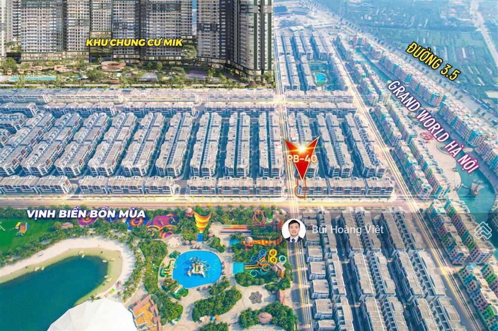 Góc phố biển siêu vip cửa ngõ biển hồ ocean, grand world, chỉ hơn 30 tỷ cho 155m2,  0962 284 ***
