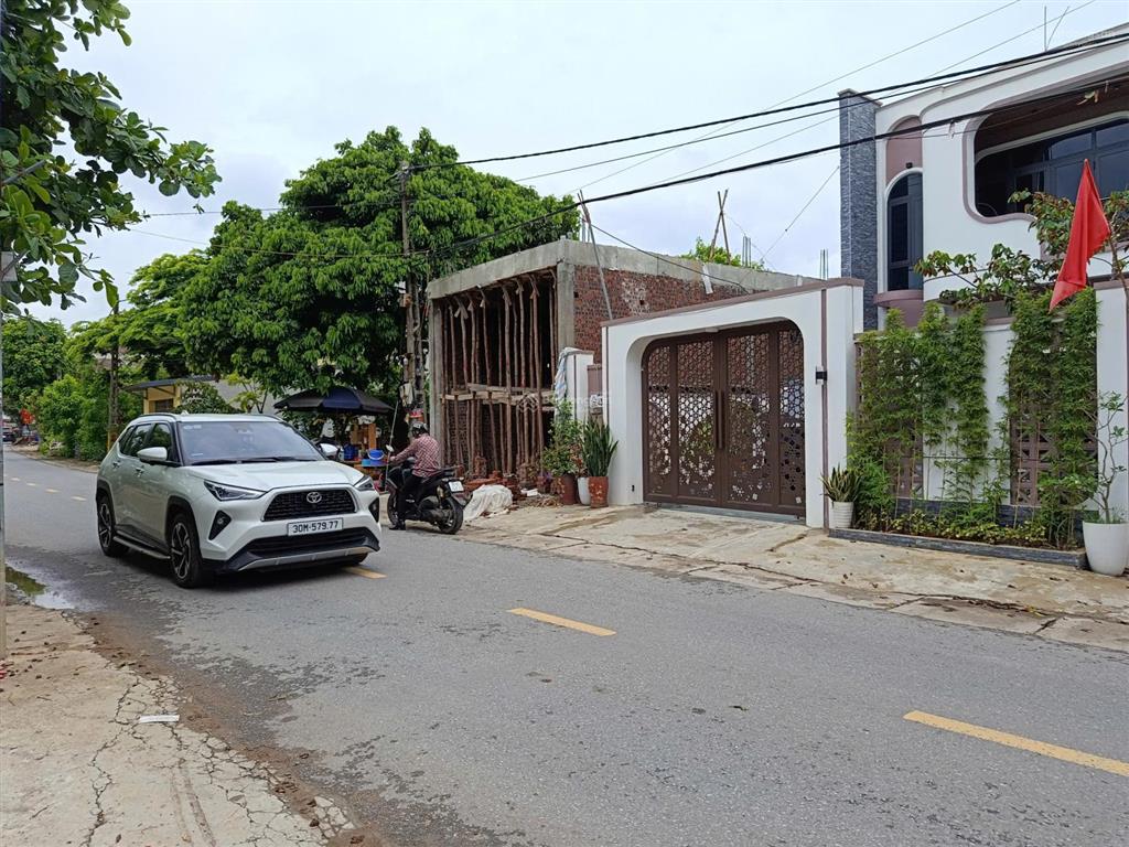 Bán đất hòa lạc 100m² sổ đỏ tiền mua chung cư đổi lấy nhà có sân, để ô tô, từ 2 tỷ