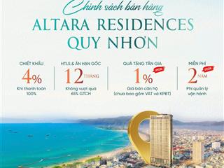 Altara residence quy nhơn  căn hộ biển đã vận hành, khai thác ngay chỉ 2,2 tỷ/căn