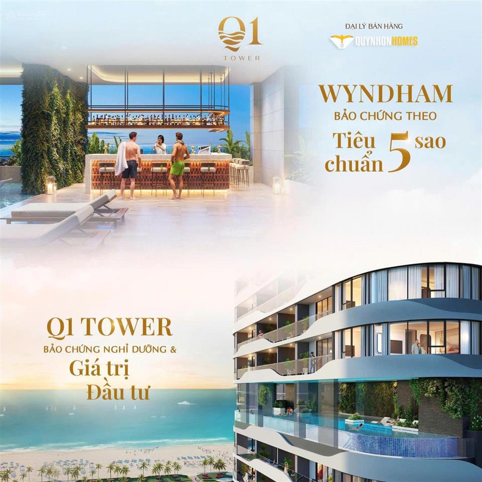 Chỉ 2,2 tỷ sở hữu ngay căn hộ q1 tower quy nhơn, vị trí kim cương, khai thác dòng tiền hấp dẫn