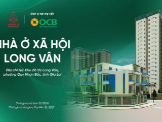 Nhà ở xã hội long vân licogi 13 quy nhơn căn 1pn+ 47m2 giá từ 740 triệu  miễn phí 6 tháng phí ql