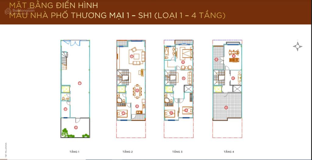 Bán nhà phố liền kề 1 trệt 3 lầu|5.1tỉ hoàn thiện ngoài thô trong  0966 827 ***