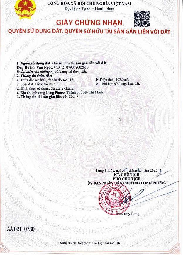 Bán đất chính chủ trường thạnh  q. 9  tphcm|dt 102,5m2|giá 7,5tỷ,  0966 827 ***