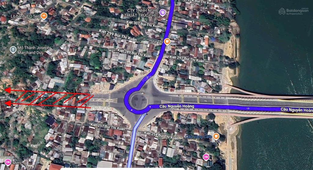 Bán quỹ đất gần 900m² thủy xuân, mặt tiền sư hy nhan  lê ngô cát  đường qh 43m, giá 18,5 tỷ