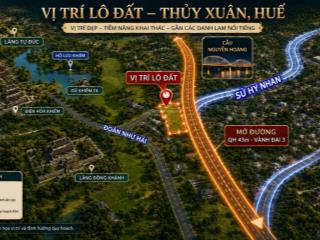 Bán quỹ đất ~900m² thủy xuân, mặt tiền sư hy nhan  lê ngô cát  đường qh 43m, giá 22,5 tỷ