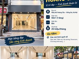 Cho thuê nhà mặt phố hoàng cầu đống đa  0989 360 ***