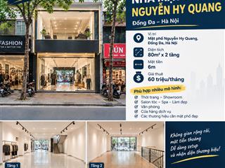 Cho thuê nhà mặt phố nguyễn hy quang đống đa
