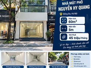 Cho thuê nhà mặt phố nguyễn hy quang vị trí kinh doanh đẹp