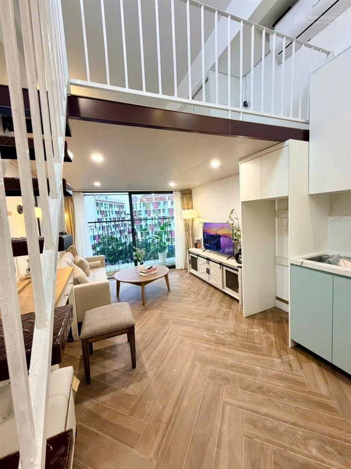 Duplex 35m2 mới tinh full option ngay mặt đường huỳnh thúc kháng đối diện hateco  đống đa  láng