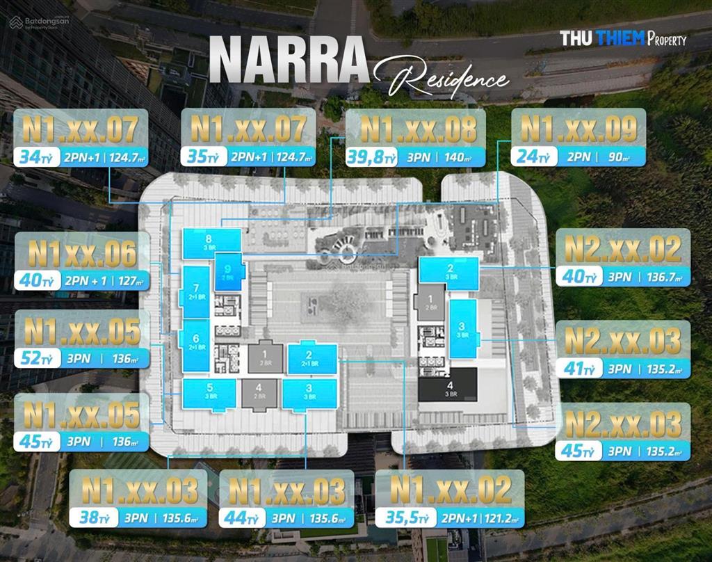 Giỏ hàng đa dạng căn narra residences