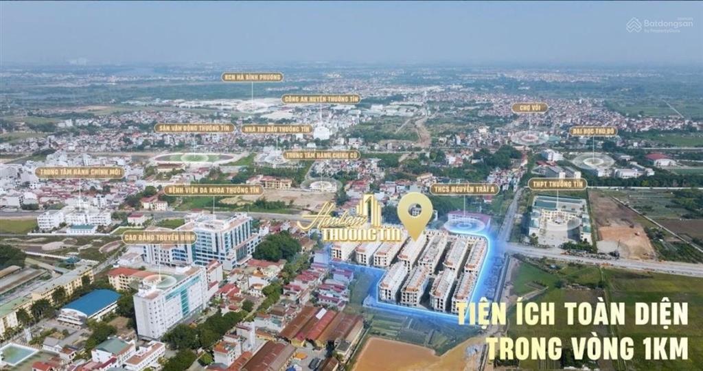 Chuyển nhượng 1 căn duy nhất biệt thự him lam thường tín 75m2 view vườn hoa giá 12,8 tỷ có sổ ngay