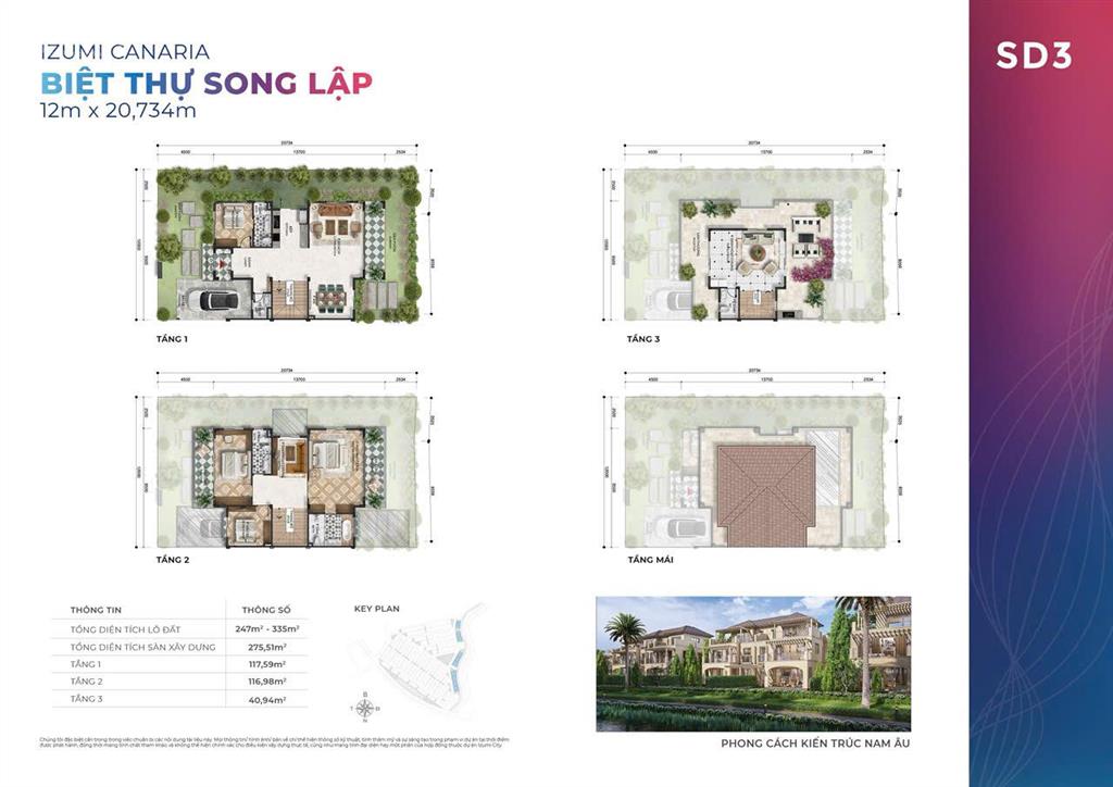 Bán biệt thự view sông  izumi canaria khu compound an ninh 24/7, tiện ích 5 sao