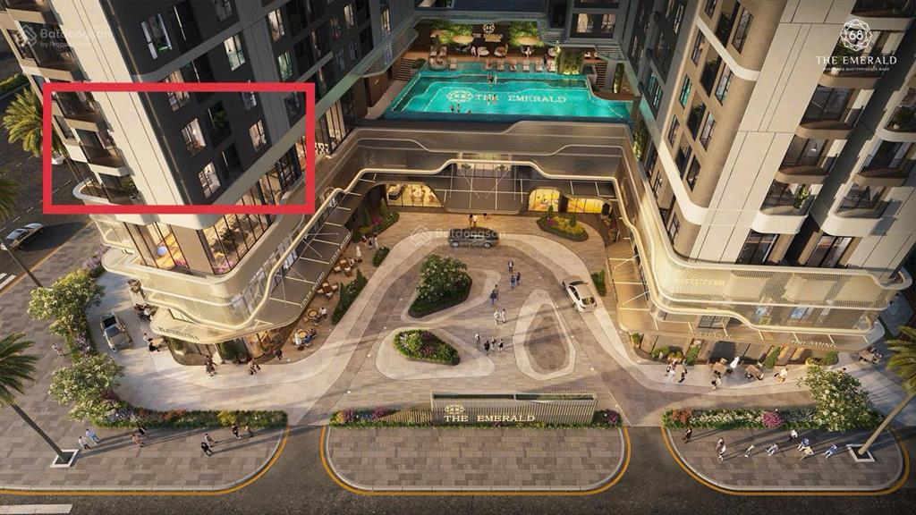 The emerald 68  căn góc 2pn2wc 73,6m2 giá 4tỷ050 (vat và bao pcn) view ql13, sông sg