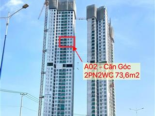 The emerald 68 bán căn góc 2pn 2wc 73,6m2 | view ql13 & sông sài gòn  giá 4,1 tỷ (vat và bao pcn)