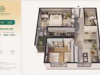 The emerald 68 căn hộ 2pn view vườn trên không giá 3tỷ120 (đã bao gồm vat và pcn)