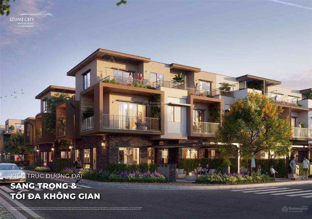 Nhà phố vườn 3 tầng 152m2 izumi canaria 7,6tỷ (vat) nhận nhà t11/2027  tt chỉ 50% đến khi nhận nhà