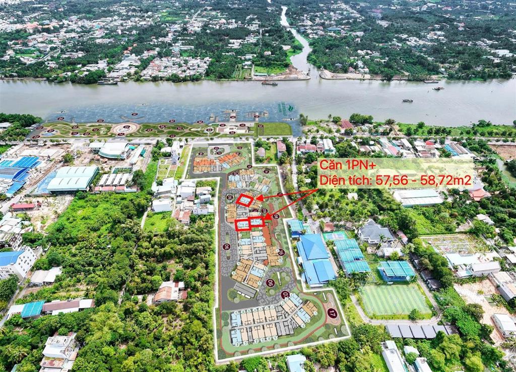 Sở hữu căn hộ 1pn+ 57m2 cao cấp ven sông sài gòn, sống chuẩn resort  thanh toán nhẹ, booking ck 3%