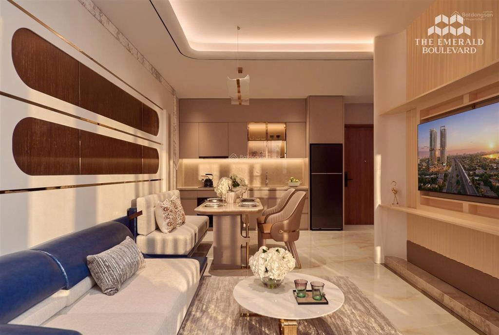 The emerald boulevard căn hộ 2pn 1wc 59m2 view ngoại khu hướng đông bắc, bàn giao full nội thất