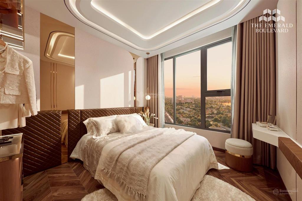 The emerald boulevard căn hộ 2pn 1wc 59m2 view ngoại khu hướng đông bắc, bàn giao full nội thất