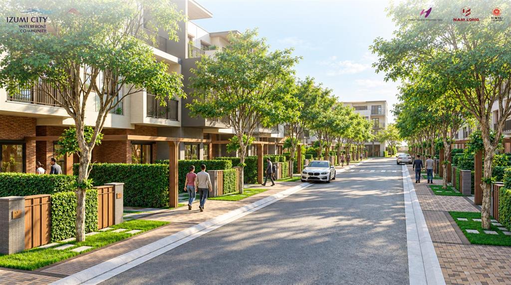 Izumi canaria  biệt thự song lập đối diện clubhouse