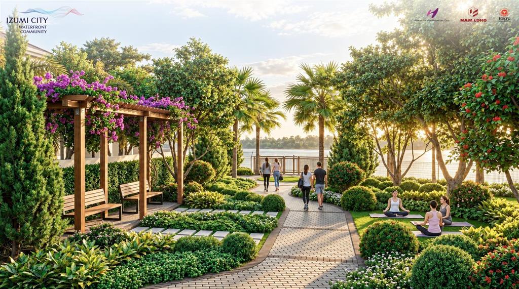 Izumi canaria  biệt thự song lập đối diện clubhouse