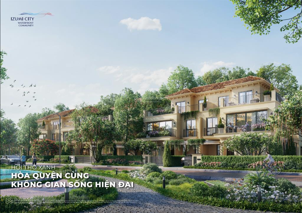 Izumi canaria  biệt thự song lập đối diện clubhouse