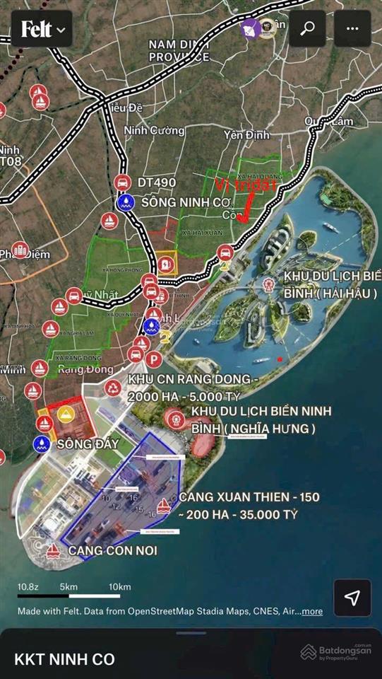 Chính chủ cần bán gấp vài lô đất nền ngay mặt biển hải xuân, diện tích 95m2 giá chỉ 12tr/m2