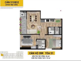 Chỉ còn hiếm có 1 căn 2pn tầng cao trực diện sông full chính sách chiết khấu như f1!