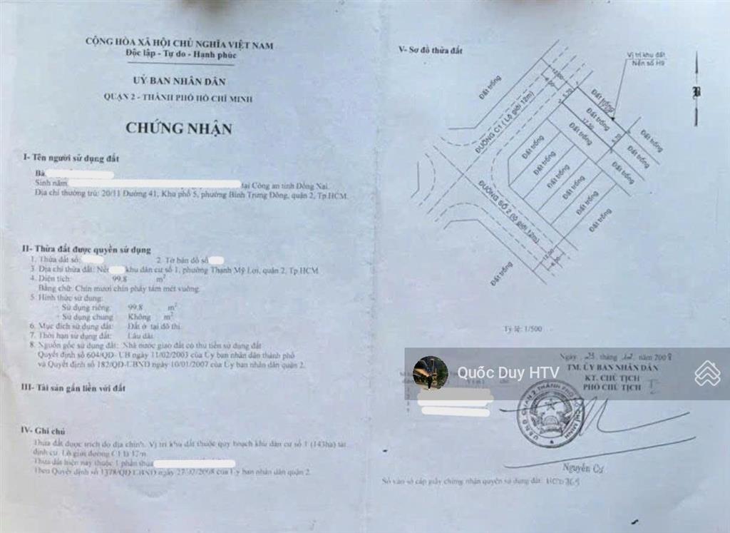 Siêu hiếm !! lô đất rẻ nhất thạnh mỹ lợi, q2. 11,4x17,5 cn 200m2 ( 26,5 tỷ )