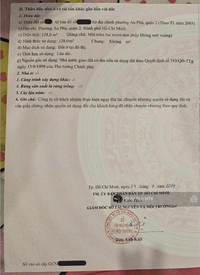 Lô đất siêu phẩm, an phú. 20 tỷ. 8 x 16 cn 128m2 (khu đô thị ap  ak)