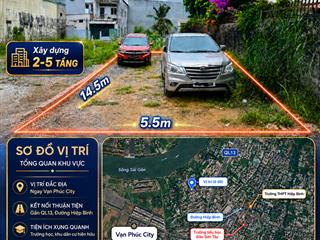 Bán đất 86m2 gần vạn phúc city thủ đức, hẻm xe hơi 4m, chỉ 7 tỷ 3