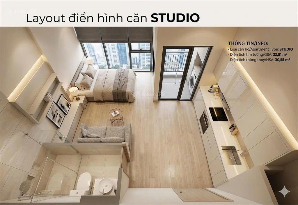 Chỉ 2,2 tỷ  sở hữu căn hộ studio sun fours tầng 16 view sông  ck 28,5%  hỗ trợ lãi 30 tháng