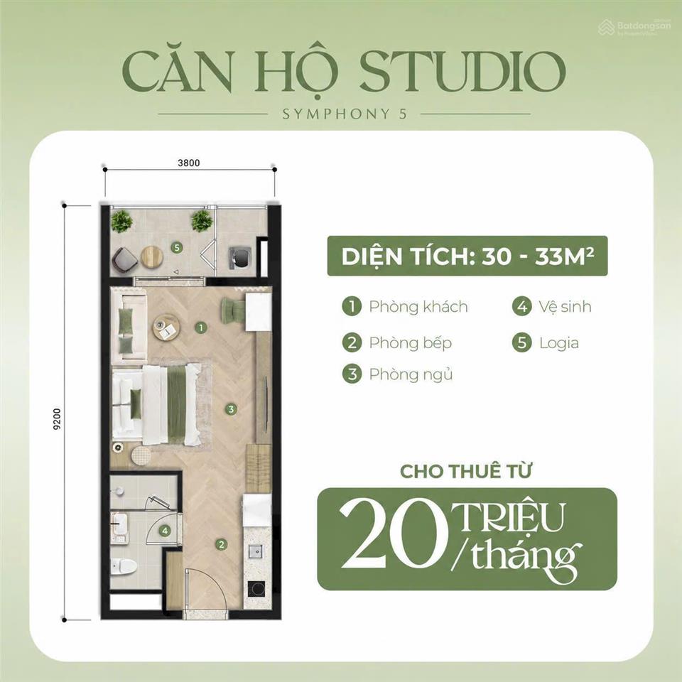 Chỉ từ 500 triệu sở hữu căn hộ symphony ngay sông  view pháo hoa diff, dòng tiền 20  30tr/th