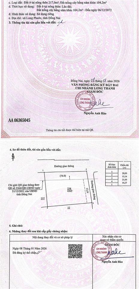 321m2 đất ngộp giá rẻ  2 mặt tiền  long phước  long thành  sẵn nhà cấp 4  200m2 thổ cư