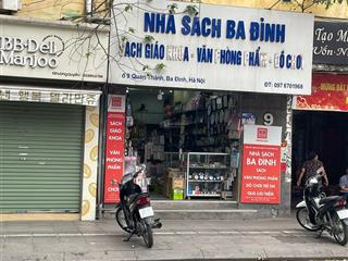 Chính chủ bán nhà mặt phố quán thánh  sổ đỏ 108m2  nở hậu đại cát  vỉa hè cực rộng.