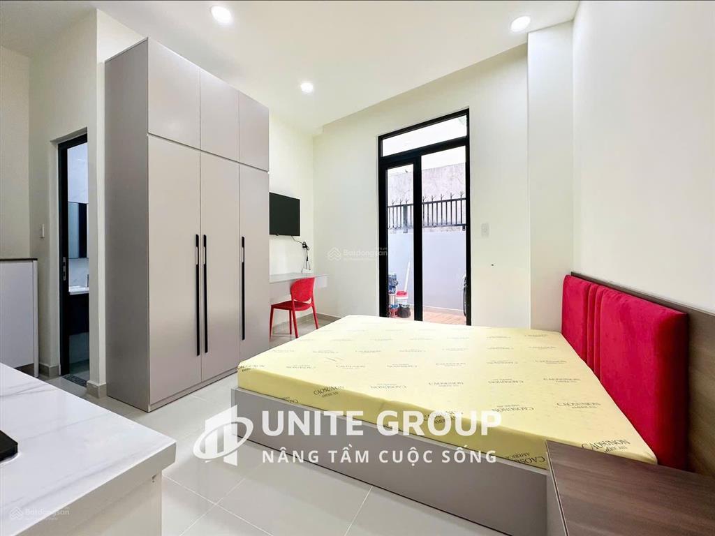 Cho thuê studio ban công quận 8  máy giặt riêng, full nội thất
