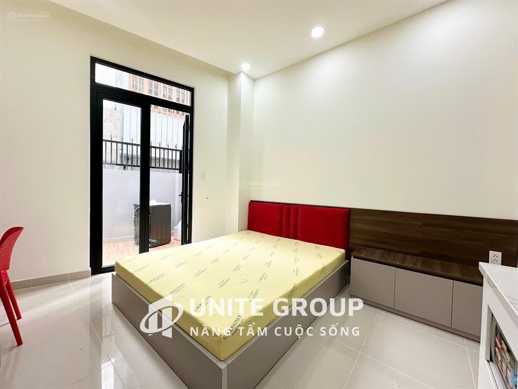 Cho thuê studio ban công quận 8  máy giặt riêng, full nội thất