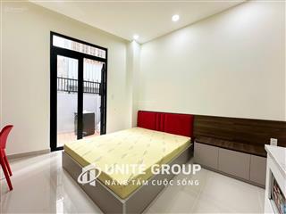 Cho thuê studio ban công quận 8  máy giặt riêng, full nội thất