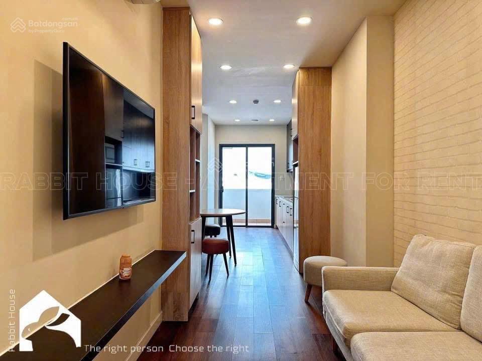 Cho thuê căn hộ 1 phòng ngủ quận 3, ngay kỳ đồng, full nội thất ban công máy giặt riêng, bảo vệ