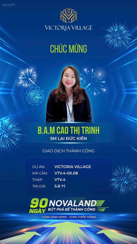 Căn 2pn hướng đẹp giá tốt nhất dự án victoria village